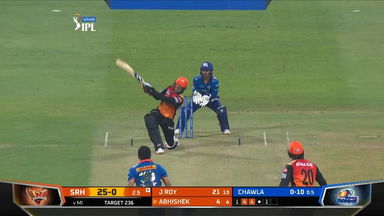 M55: SRH vs MI – Abhishek Sharma Six