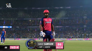 M56: DC vs RR  – Sanju Samson Wicket