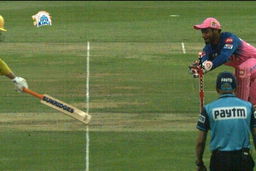 Archer throws, Samson completes, Dhoni run-out