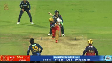 IPL 2025 M14: RCB vs GT - Liam Livingstone Six