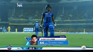 M50: CSK vs DC – Shreyas Iyer Wicket