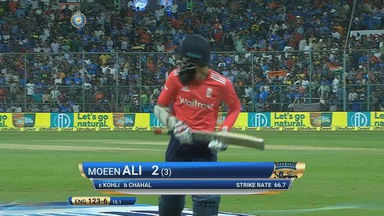 IND vs ENG 2017, 3rd T20I : Moeen Ali Wicket