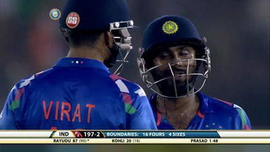 2ND ODI: IND vs SL – Ambati Rayudu Six