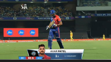 M55: CSK vs DC – Axar Patel Wicket