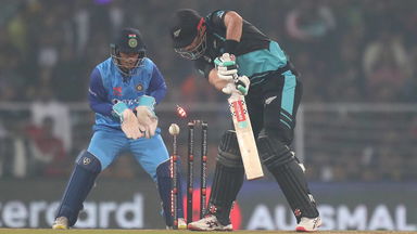 Through the gates: Kuldeep's dream delivery to dismiss Daryl Mitchell
