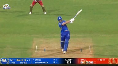 IPL 2025 M21: MI vs RCB - Will Jacks Six