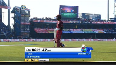 IND vs WI 2019, 3rd ODI: Shai Hope Wicket