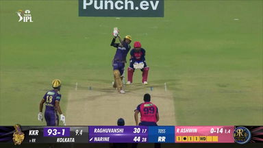 M31: KKR vs RR – Sunil Narine Six