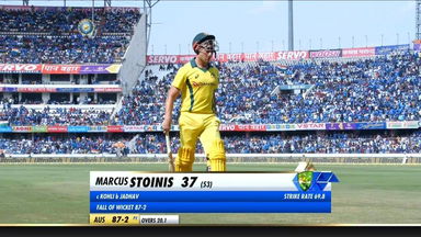 IND vs AUS 2019, 1st ODI: Marcus Stoinis Wicket