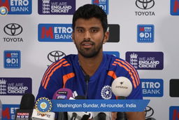 The way Axar Patel batted was magical: Washington Sundar