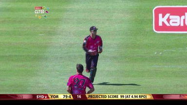 M6: SYD vs YOR – Rashid c Haddin b Cummins