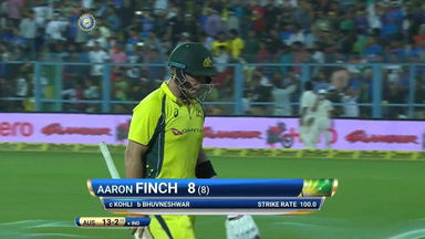 IND vs AUS 2017, 2nd T20I: Aaron Finch Wicket