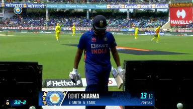 IND vs AUS 2023, 2ND ODI: Rohit Sharma Wicket