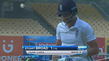IND vs ENG 2016 - 5th Test day 5 : Stuart Broad Wicket