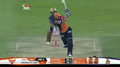 M08: KKR vs SRH – Manish Pandey Six