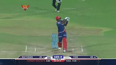 M21: SRH vs DD – Angelo Mathews Six