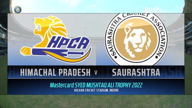 Syed Mushtaq Ali Trophy 2022, Himachal Pradesh vs Saurashtra: Match Highlights