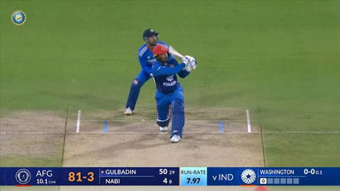 IND vs AFG 2024, 2ND T20I: Gulbadin Naib Six