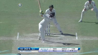 IND vs AUS 2017 - 4th Test day 3: R Jadeja six