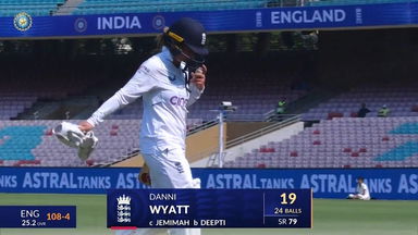 IND-W vs ENG-W 2023, 1st Test: Danielle Wyatt Wicket