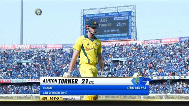 IND vs AUS 2019, 1st ODI: Ashton Turner Wicket