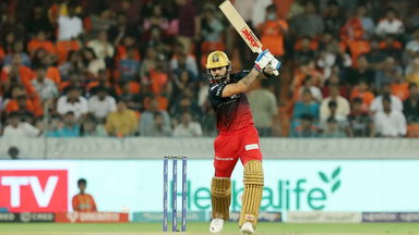 Glorious: Virat Kohli gets off the mark with two perfect strokes