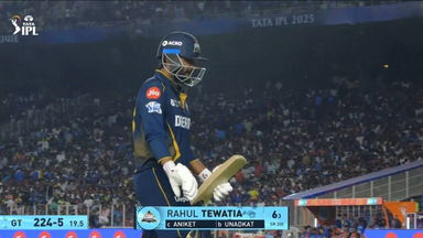 IPL 2025 M51: GT vs SRH - Rahul Tewatia Wicket