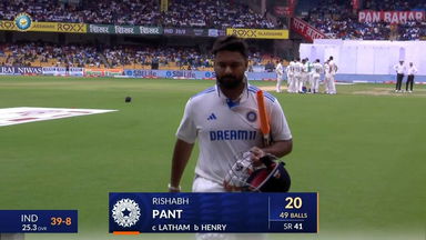 IND vs NZ 2024, 1ST Test: Rishabh Pant Wicket