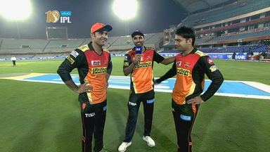 M19: SRH vs KXIP – Bhuvneshwar Kumar, Mohammad Nabi & Rashid Khan Interview