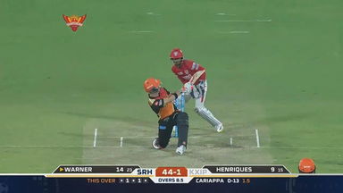 M19: SRH vs KXIP – David Warner Six