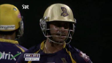 Match 65 KKR vs MI – Tiwary's 2nd Six