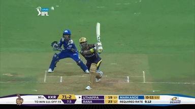 M37: MI vs KKR – Robin Uthappa Six