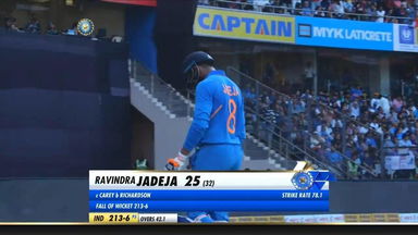 IND vs AUS 2020, 1st ODI: Ravindra Jadeja Wicket