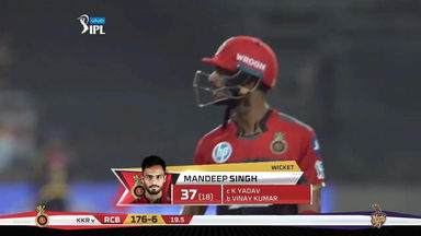 M03: KKR vs RCB – Mandeep Singh Wicket