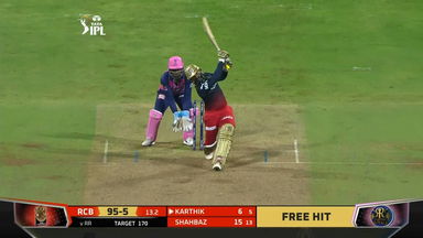 M13: RR vs RCB – Dinesh Karthik Six