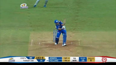 M24: MI vs KXIP – Kieron Pollard Six