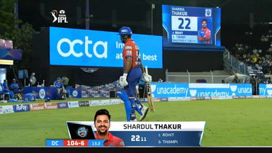 M02: DC vs MI – Shardul Thakur Wicket