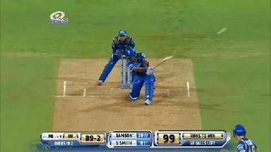 M32: MI vs RR – Sanju Samson Six