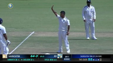Z R IRANI CUP 2023/24: 6, 4, W: Saurabh Kumar's perfect reply to Sheldon Jackson