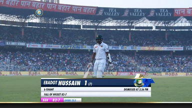 IND vs BAN 2019, 2nd Test, Day 1: Ebadot Hossain Wicket