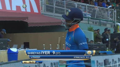 IND vs SL 2017, 1st ODI: Shreyas Iyer Wicket