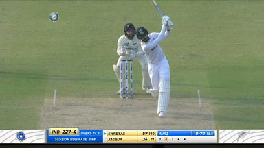 IND vs NZ 2021, 1st Test, Day 1: Shreyas Iyer Six
