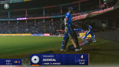 IND vs AFG 2024, 3RD T20I: Yashasvi Jaiswal Wicket