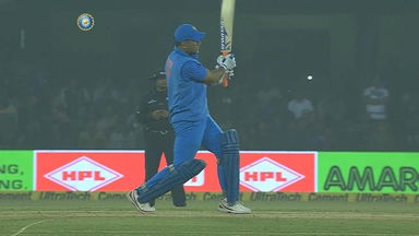 MS Dhoni's bullet that got Rahul, almost!