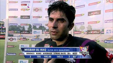 CLT20 2013 Q5: KM vs FW - Interview - Misbah-ul-Haq