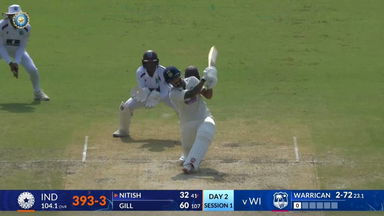 IND vs WI 2025, 2nd Test: Nitish Kumar Reddy Six