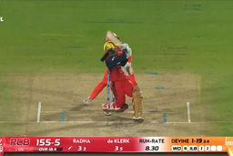 Six: Match 12, Gujarat Giants vs Royal Challengers Bengaluru, WPL 2026: Radha Yadav Six
