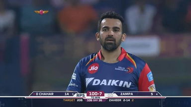 M9: RPS vs DD  – Zaheer Khan's tidy spell with 3 wickets