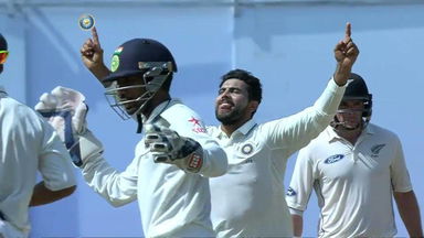 India VS NZ 2016, 2nd Test day 4: Henry Nicholls Wicket