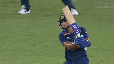 IND vs ENG 2021, 4th T20I : Shreyas Iyer Six